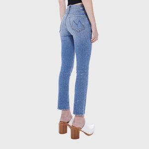 Mother Denim Mid-Rise Dazzler Straight Ankle Jeans, Tropic Like It's Hot, 26